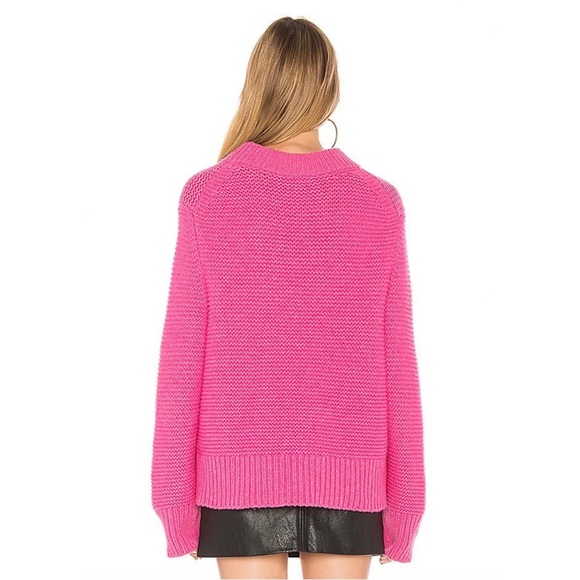 REVOLVE JOIE Adeen Sweater in Azalia Fuchsia Size XXS Knit Wool Cashmere Blend - Picture 3 of 14